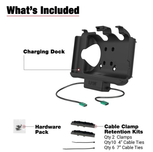 RAM Cradle Dock Power USB-C Female