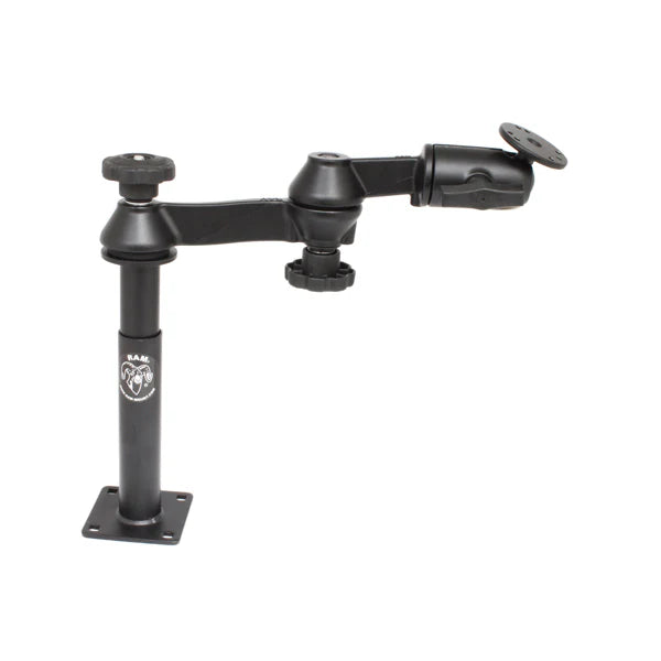 RAM Double Swing Arm with Male Tele-Pole, Female Tele-Pole & Round Base (RAM-VP-SW1-47)