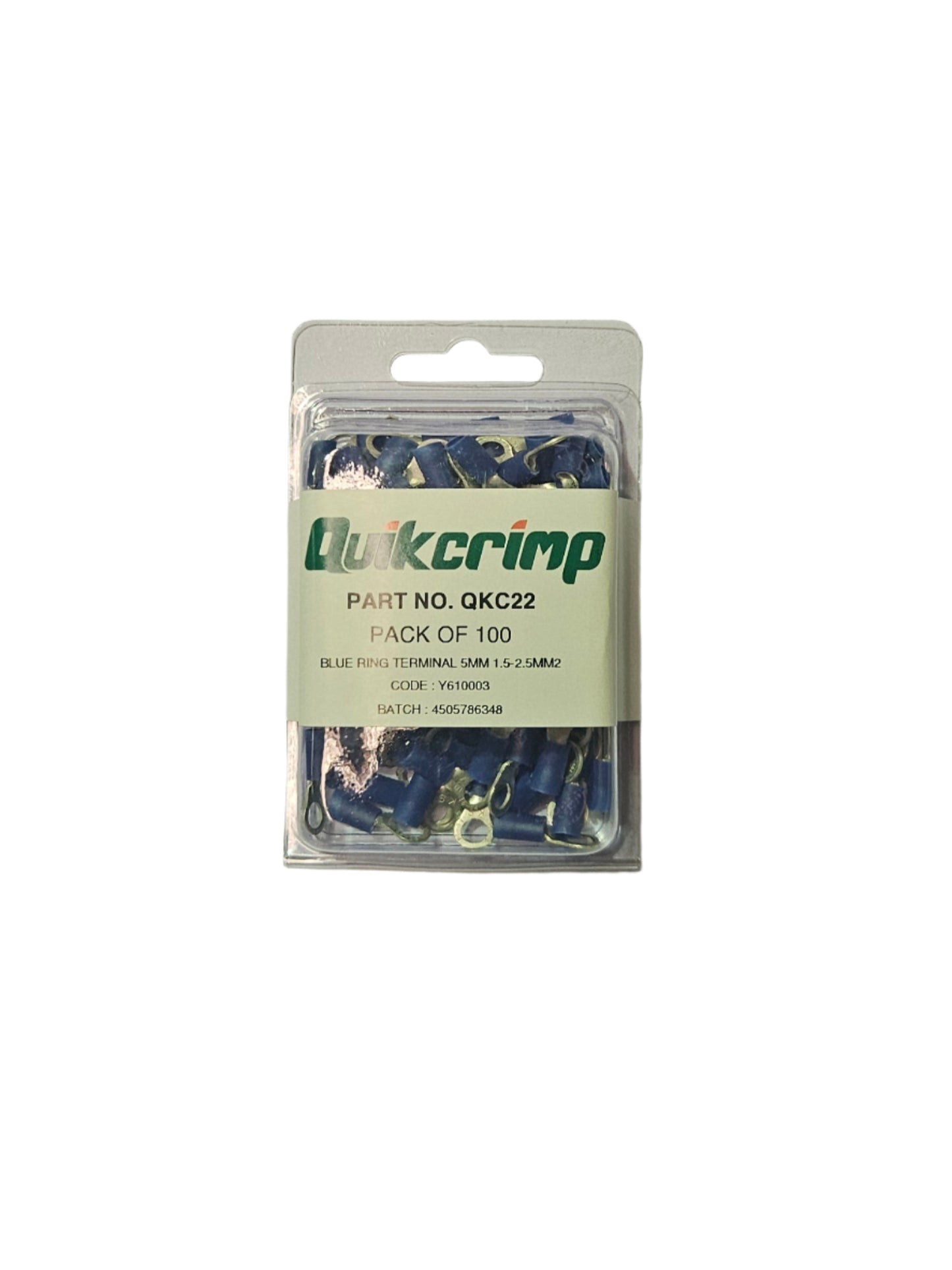 Terminal QuickCrimp QKC22 Blue Ring 5mm 1,5 - 2,5 mm