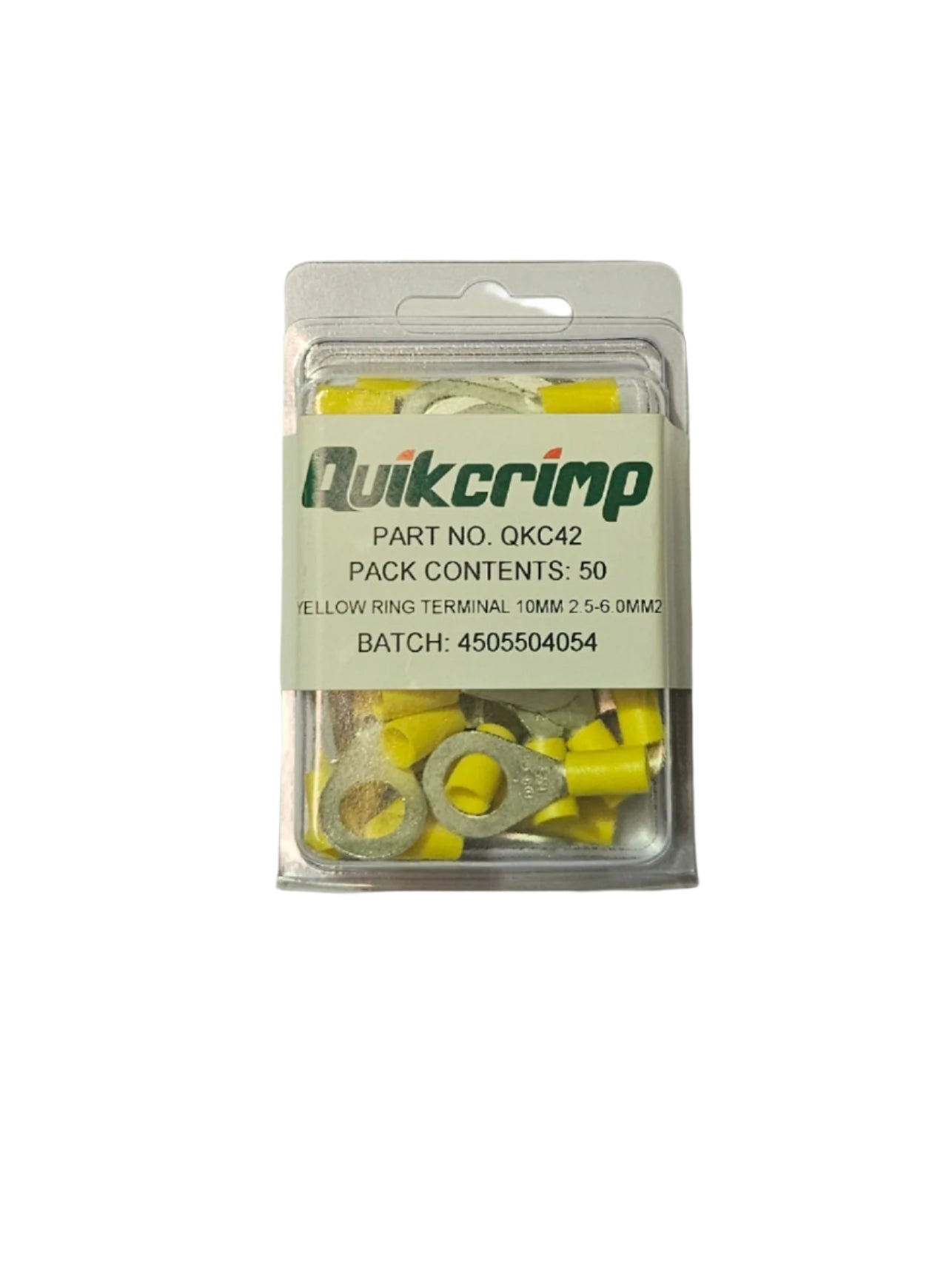 Terminal Quickcrimp QKC42 Yellow Ring 10mm 2,5 - 6,0 mm
