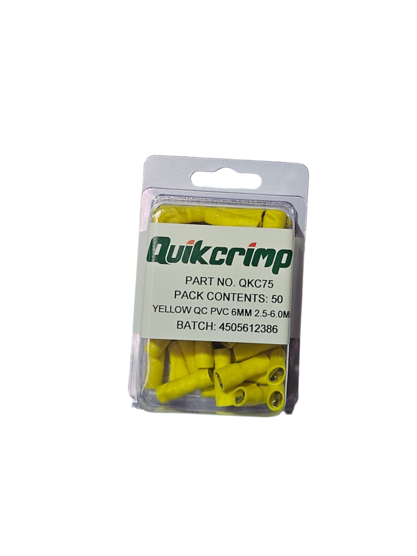 Terminal Quickcrimp QKC75 Yellow QC PVC 6mm 2,5 - 6 mm
