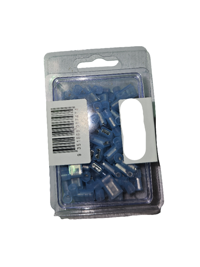 Terminal Quickcrimp QKC78 Blue Fins Nylon QC Flag 1.5 - 2.5 mm